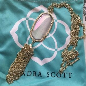Kendra Scott Iridescent Slate Rayne Necklace