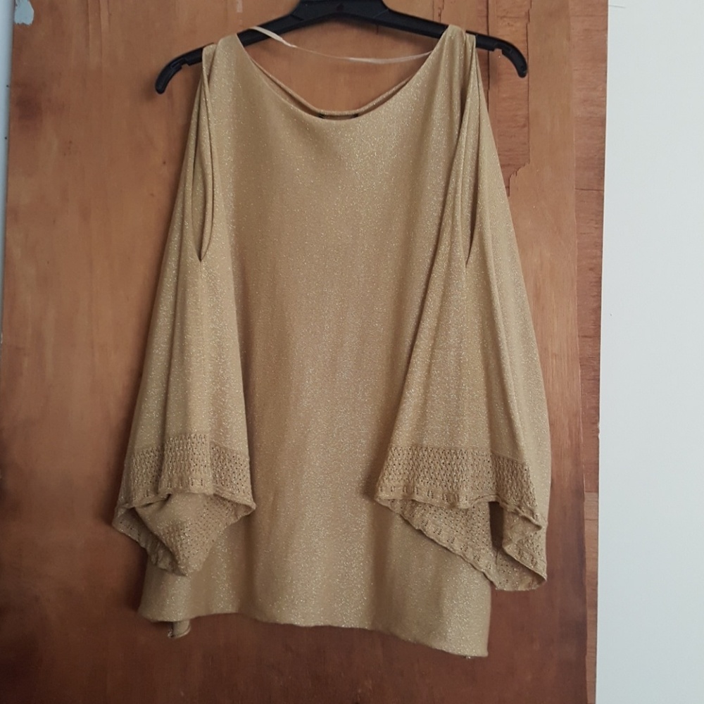 Metallic gold tunic