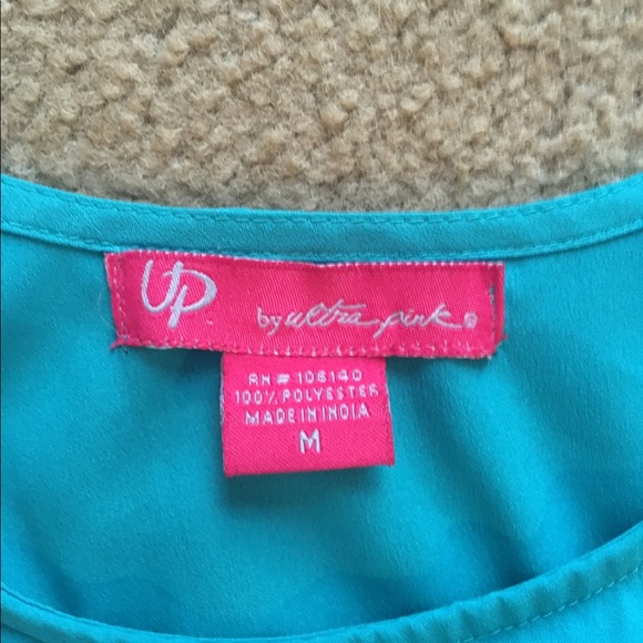 Ruffle teal dress - Picture 2 of 2