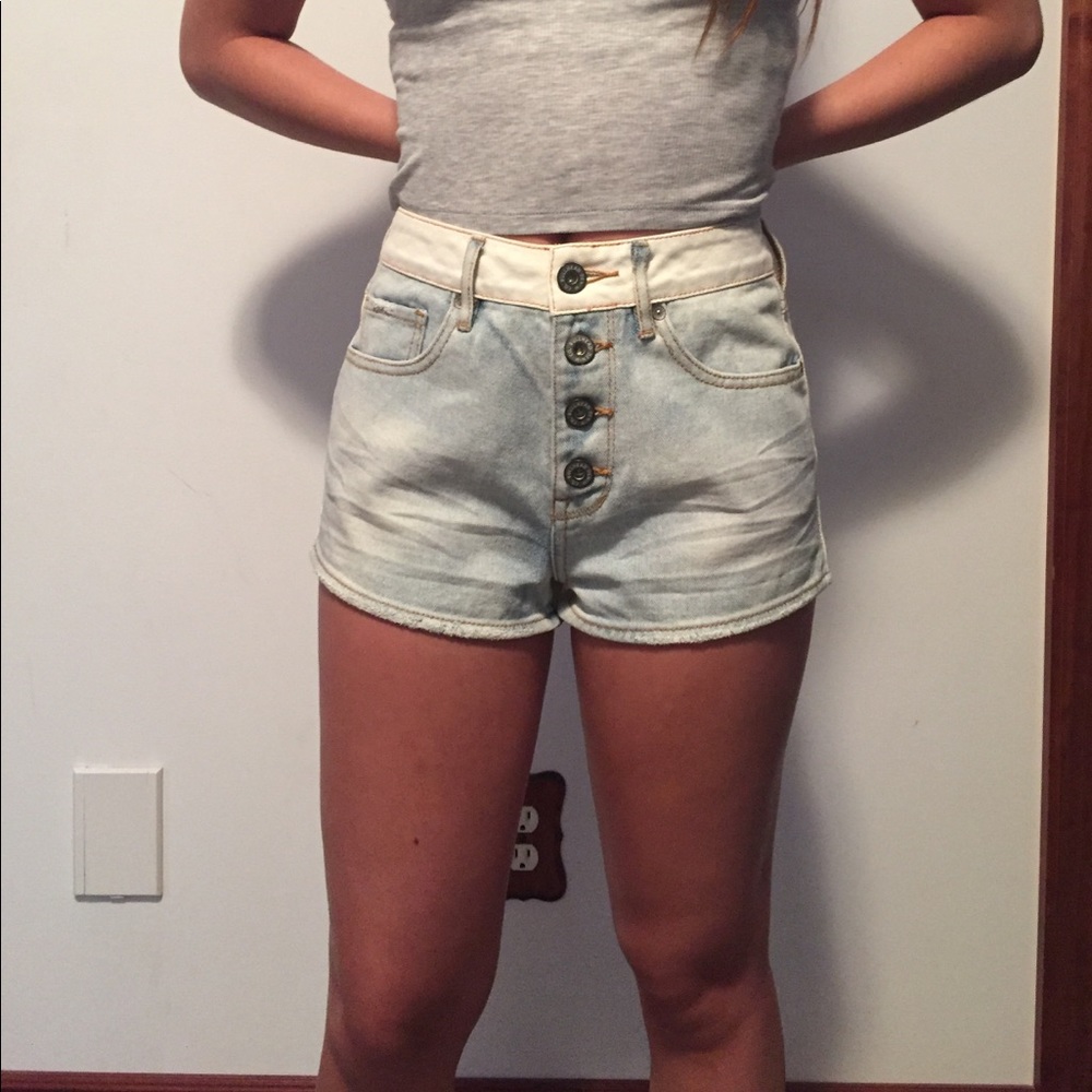 Pacsun High Rise denim shorts