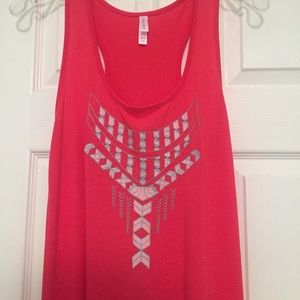 Pink racerback maxi dress