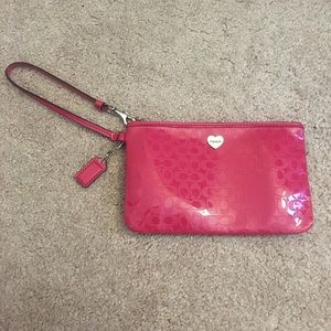 Coach Pink Wristlet