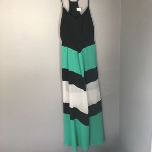 Color block maxi