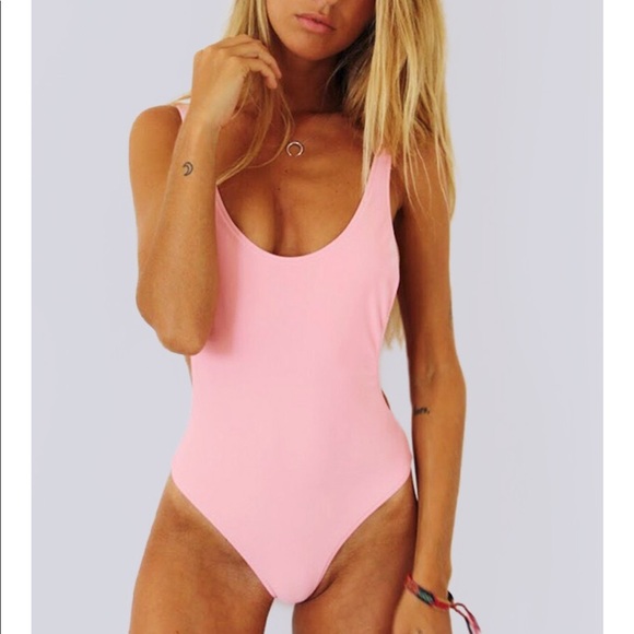 NWT Khassani 'Waikiki' soft pink one piece! - Picture 2 of 3
