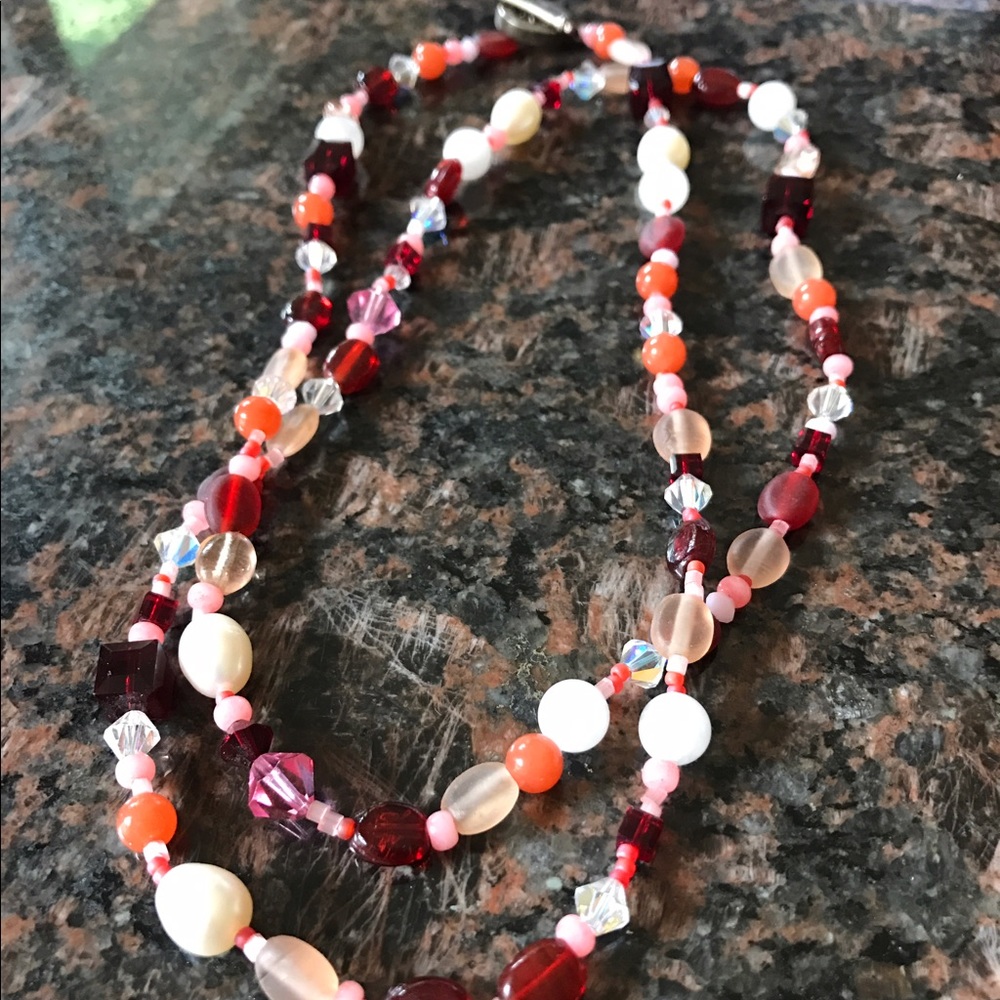 Beautiful rose toned necklace!