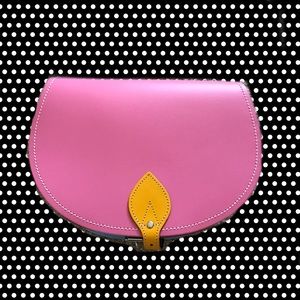Zatchels Kaleidoscope Leather Saddle Bag