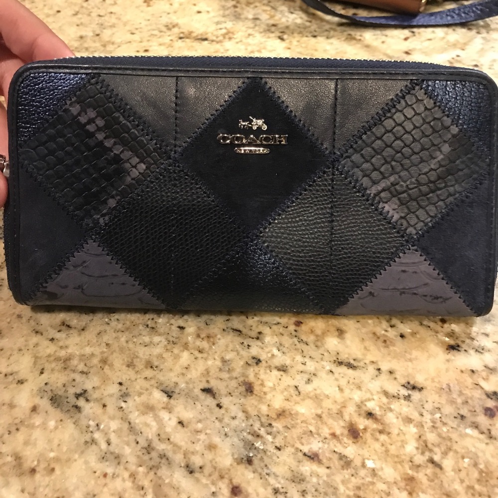 Navy blue Coach wallet