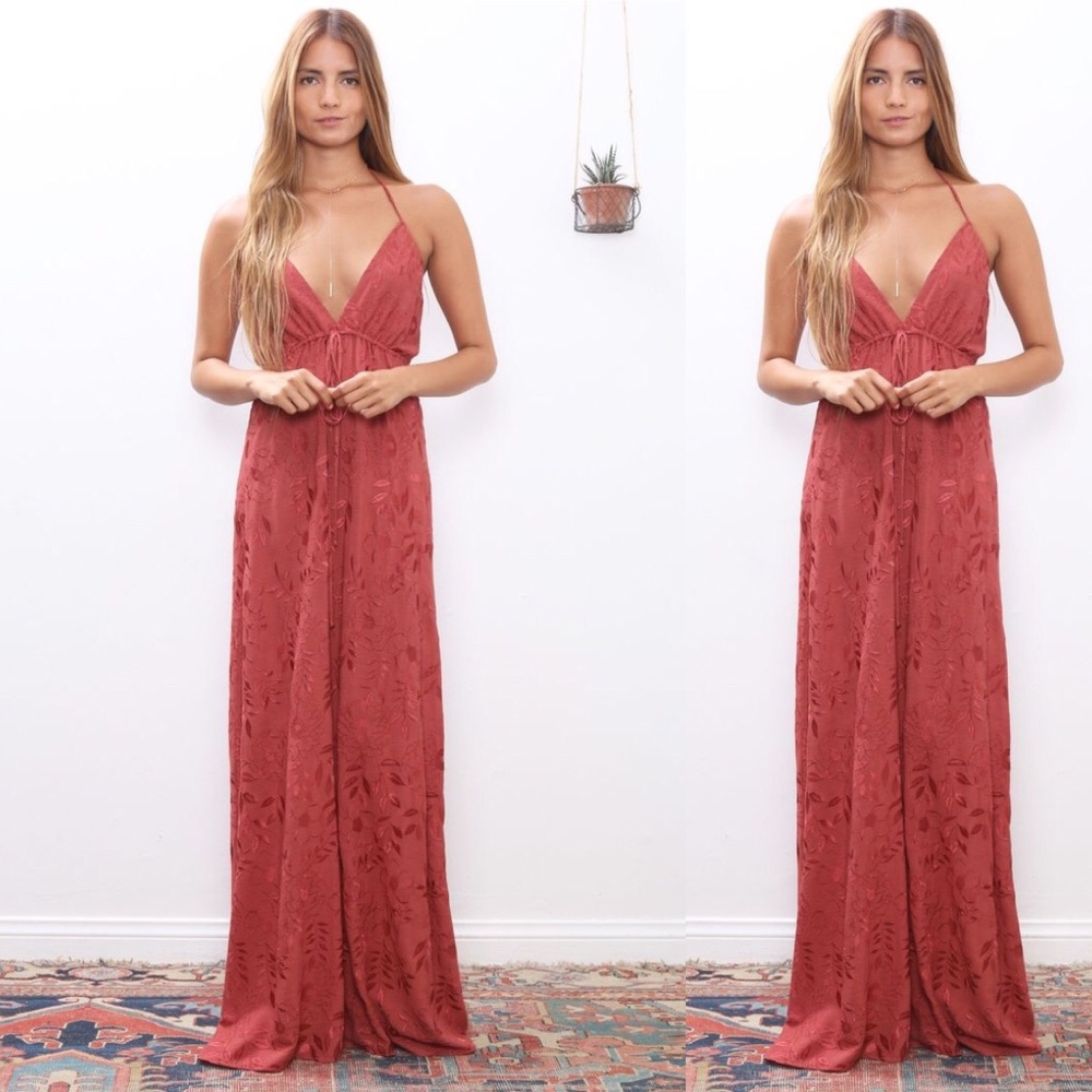 Flynn Skye Malia Plunging 2-Way Maxi Dress