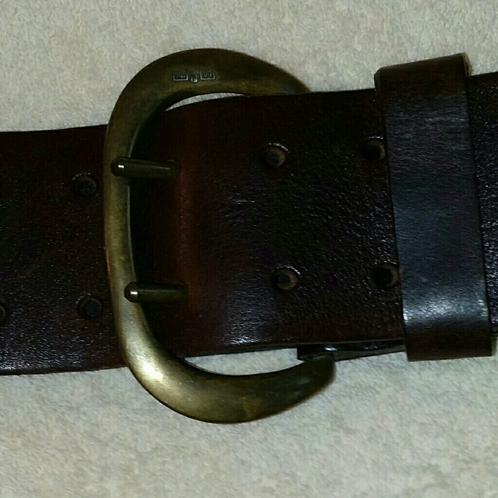 Ralph Lauren made in Italy brown leather belt