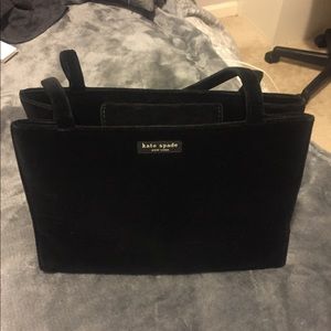 Gorgeous KATE SPADE BLACK SUEDE HANDBAG