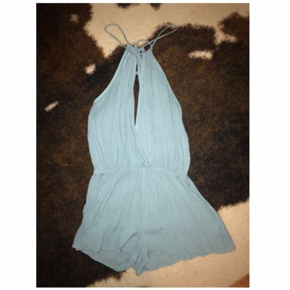 Fun & Flirty Blue Romper from Lulu's