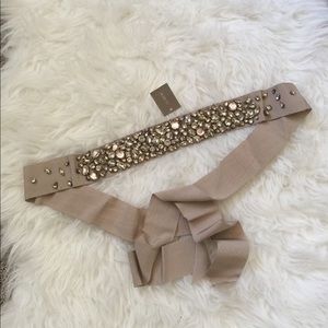 J.Crew Rhinestone Wedding Dress Sash Belt