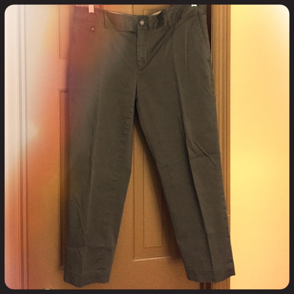 Cropped pants - army green