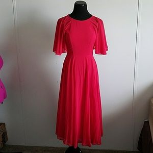 NWT ASOS red midi openback dress