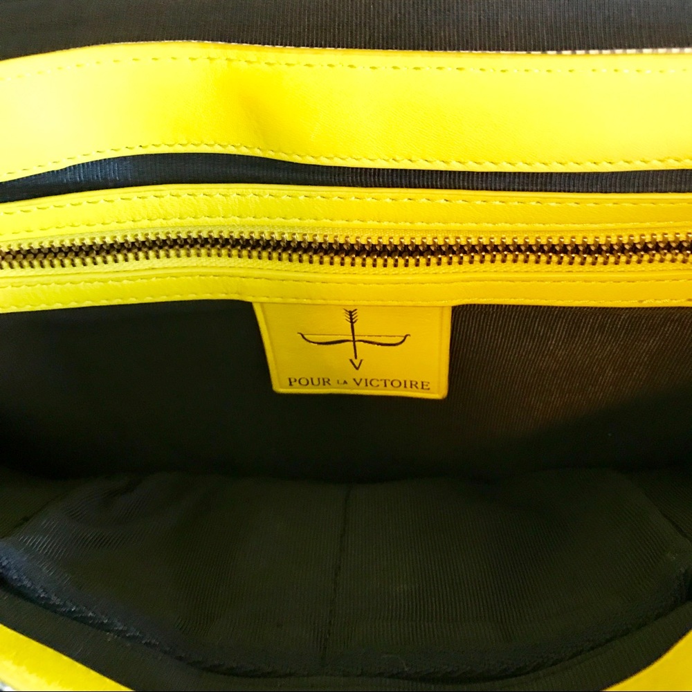 Pour la Victoire Designer Leather Shoulder Bag - Picture 7 of 7