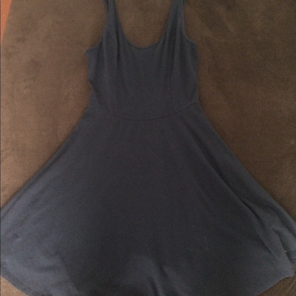 Navy skater dress from Hollister