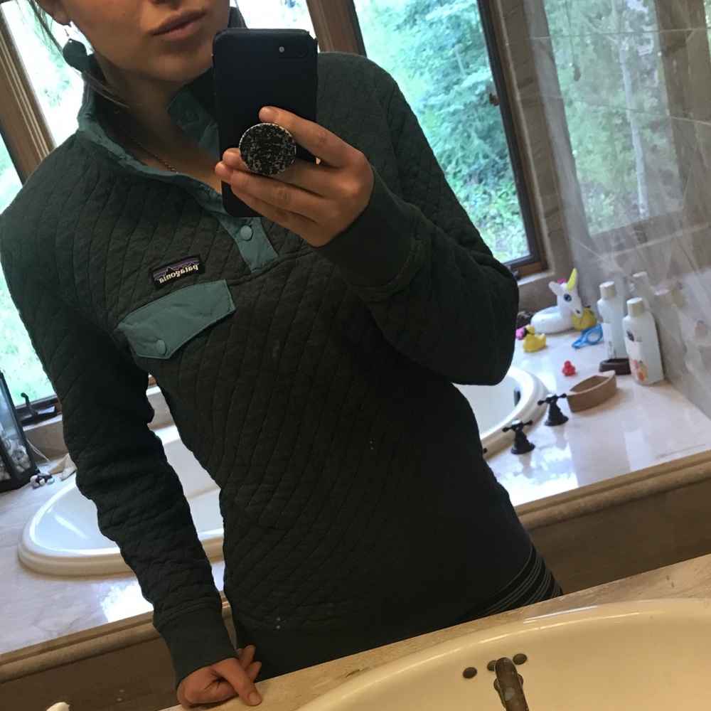 Patagonia Medium Cotton Quilt Snap-T Pullover
