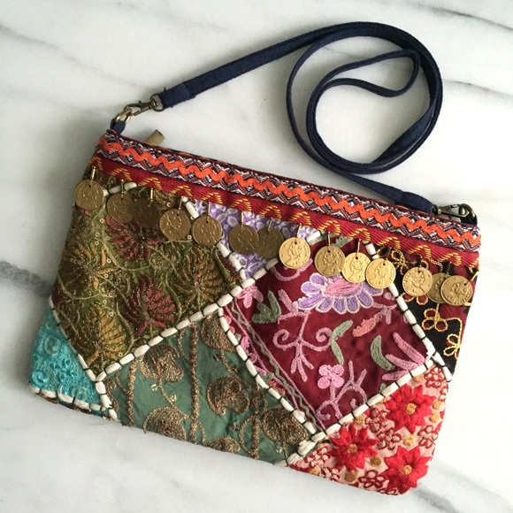 Asos Handbags - ASOS Glamorous Festival Embroidery Coin Detail Bag