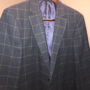 Tommy Hilfiger 40R Blue Plaid sports jacket