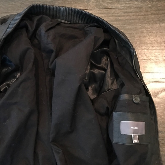 Vince Leather Bomber - Picture 3 of 3