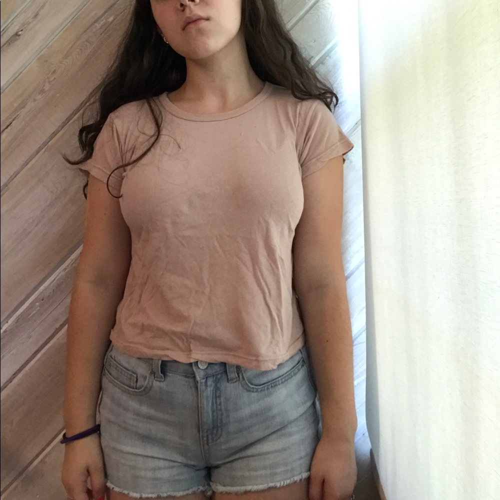 Blush crop top