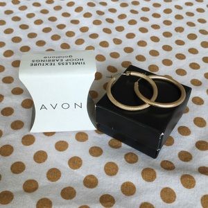 NWT Avon Gold Hoop Earrings!