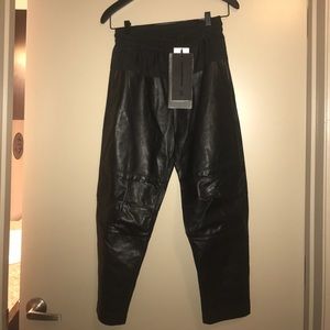 Alexander Wang x H&M leather joggers