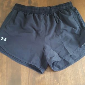 Black Under Armour running shorts