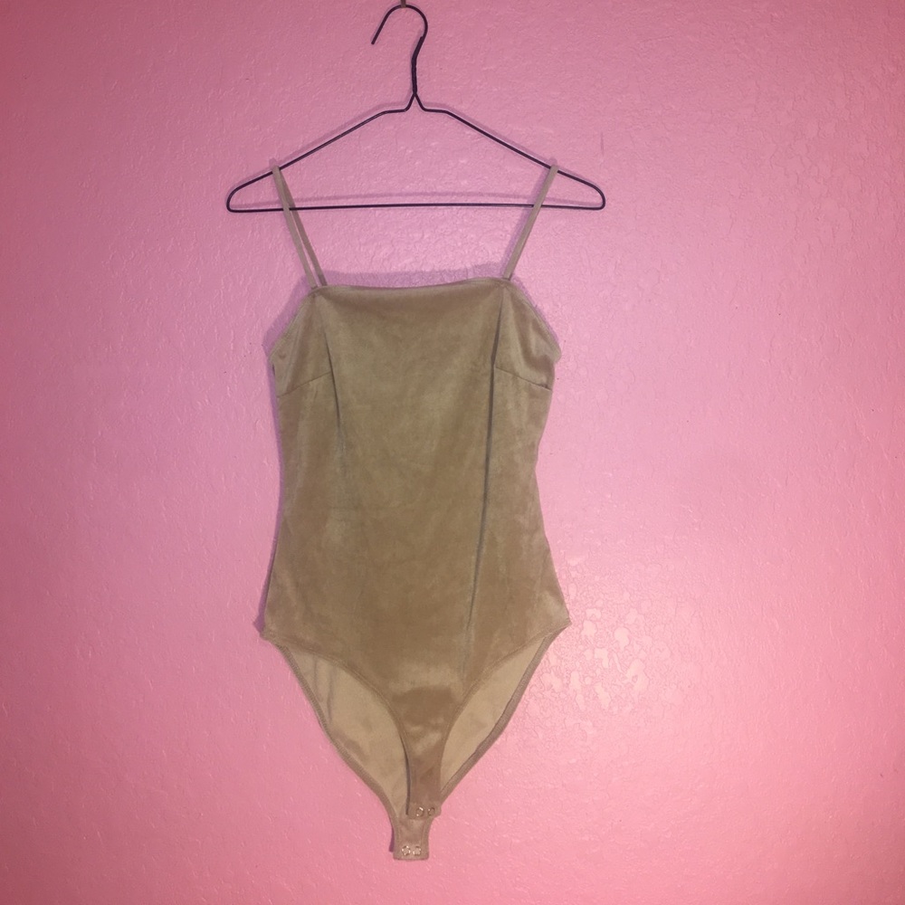 soft velvet bodysuit