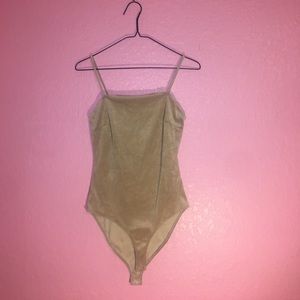 soft velvet bodysuit