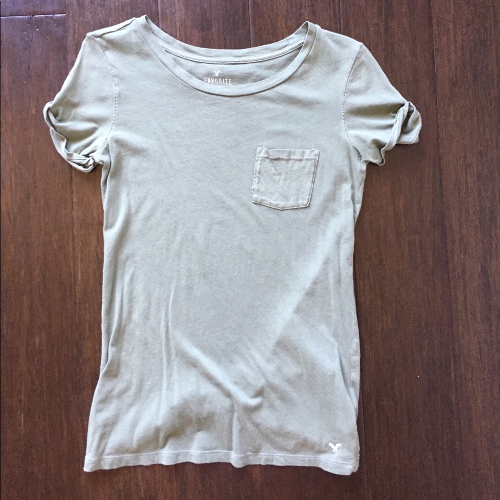 Ae olive green tee
