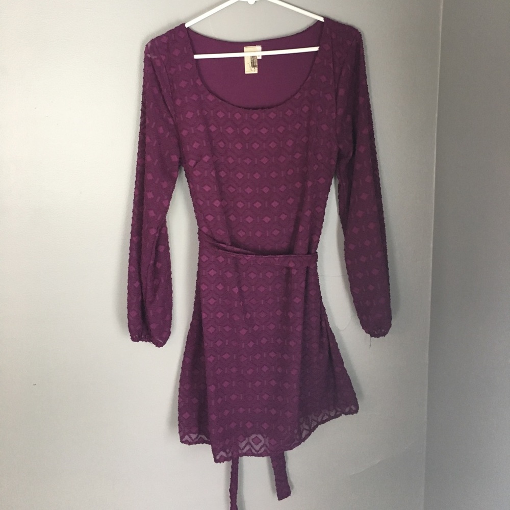 Purple textured dress
