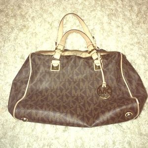 Michael Kors Logo Satchel Bag