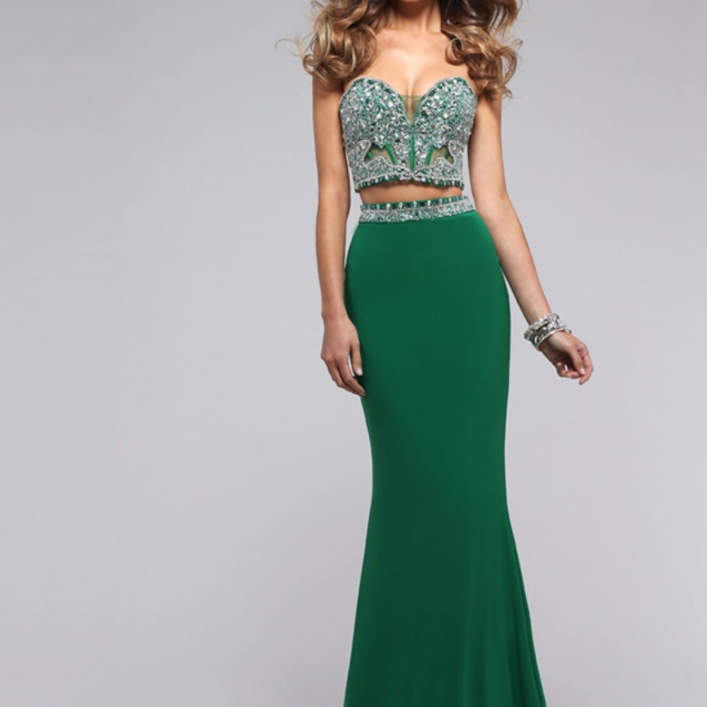 Faviana Sexy Corset 2PC Prom Dress