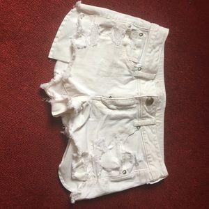 AEO DENIM X White Shortie