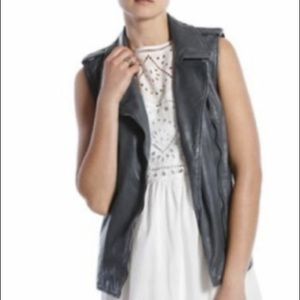 100% Leather Lucky Brand Slouch Vest