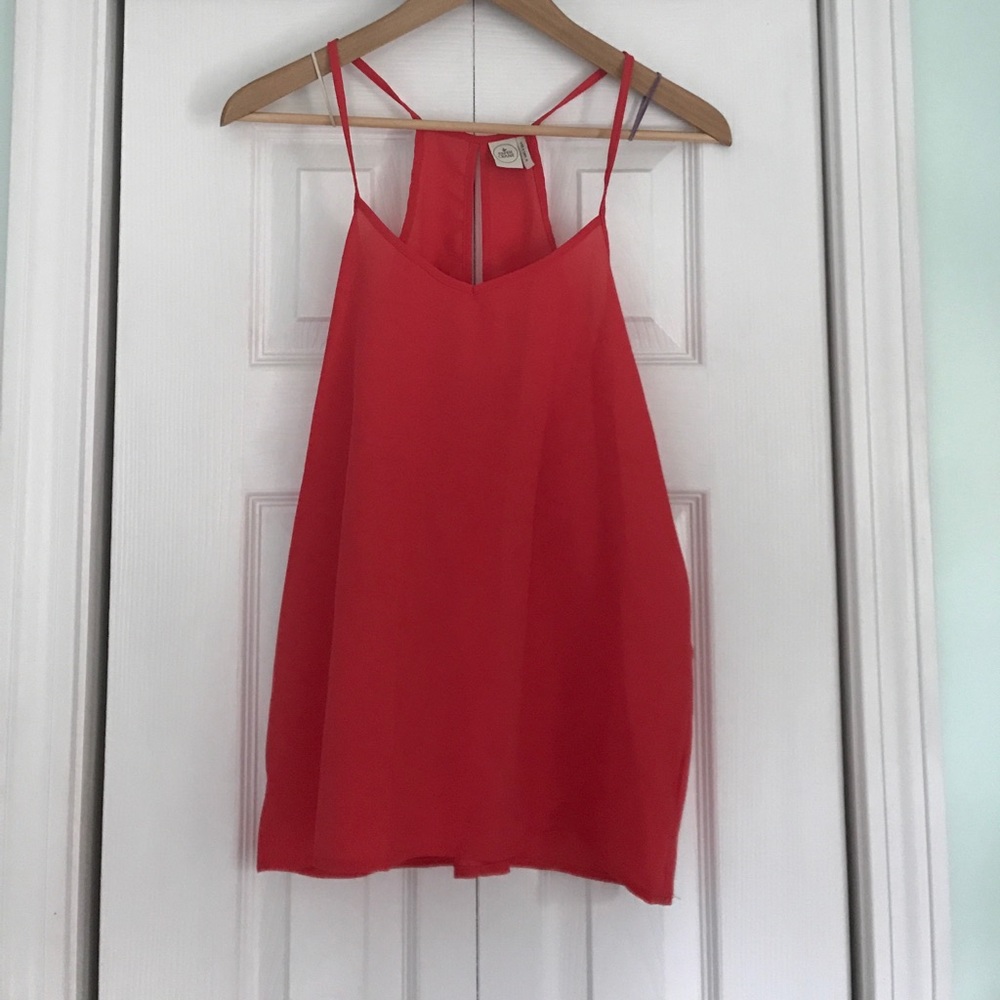 Red Paper Crane top party shirt going out top