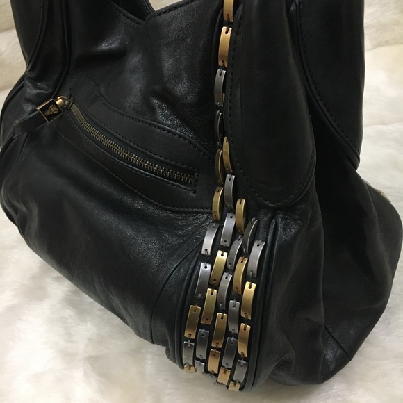 {NWOT} Isabella Fiore Black Leather Purse - Picture 4 of 7