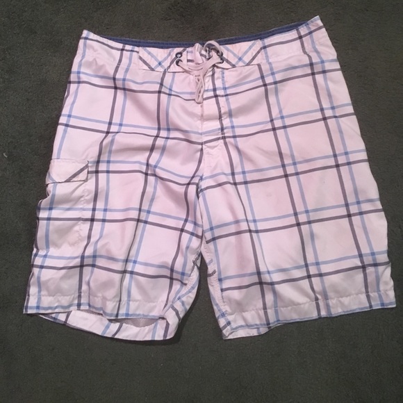 White and Blue Striped Bathing Suit XL Old Navy - Picture 1 of 2