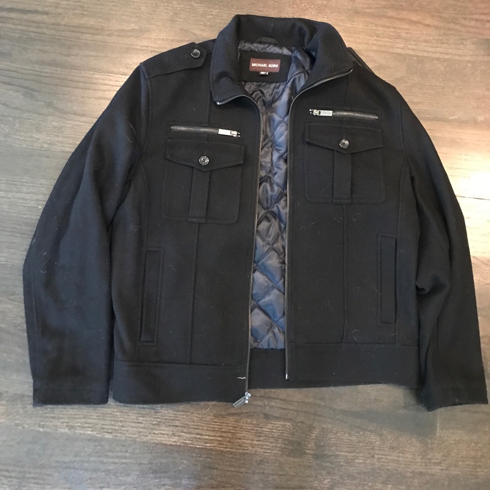 Michael Kors Military Style Peacoat