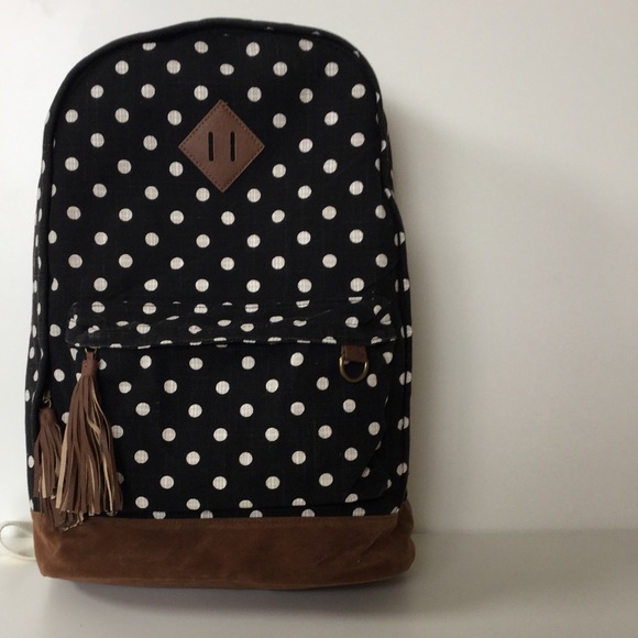 Mudd Handbags - Black Dot Backpack NWT 🎒HP X4🎉