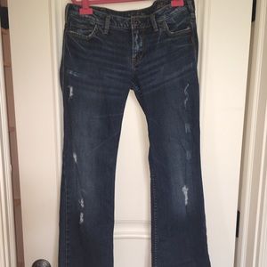 Silver Bootcut Jeans Size: 31