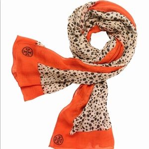 Tory Butch cheetah scarf