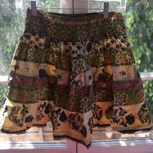 Short patchwork skirt