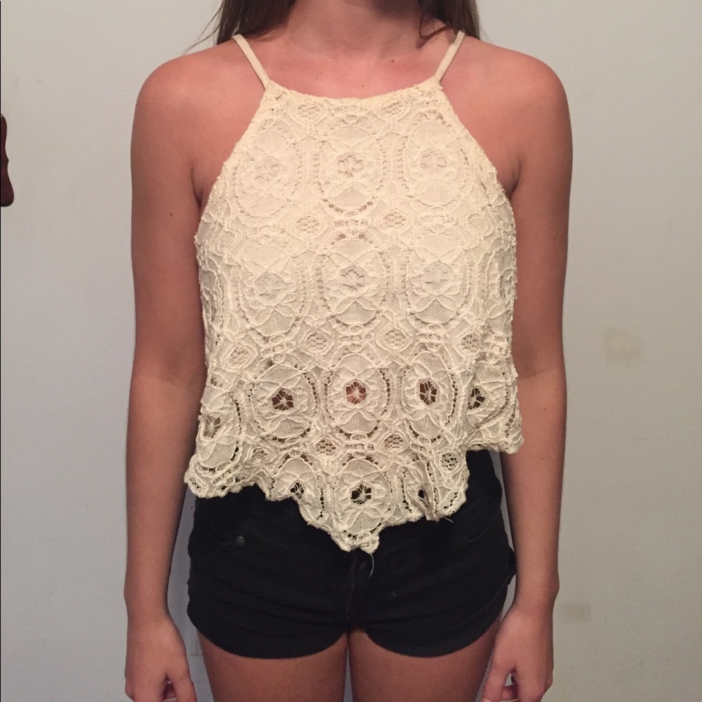 Lace tank top