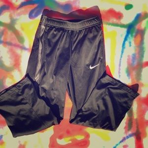 These are sweatpants and made out of polyester