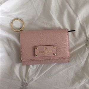 Pastel Pink Kate Spade Keychain Wallet