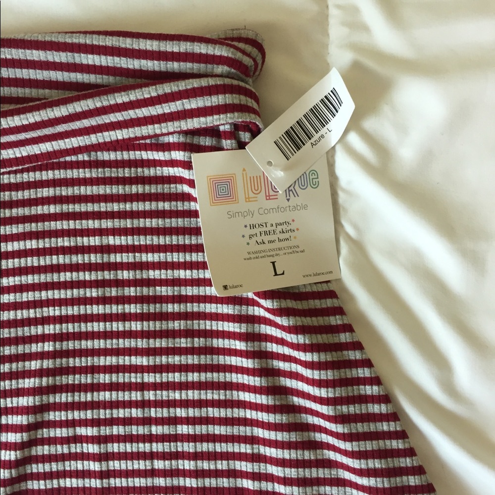 ♦️♦️MOVING SALE♦️♦️LuLaRoe Midi Striped Skirt! NWT