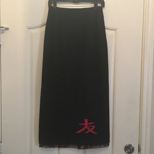 Vintage CLIO Skirt w/ beaded fringe