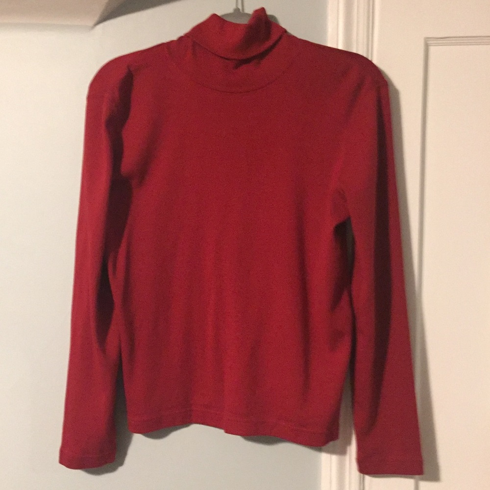 Jones NY Red Turtleneck Shirt